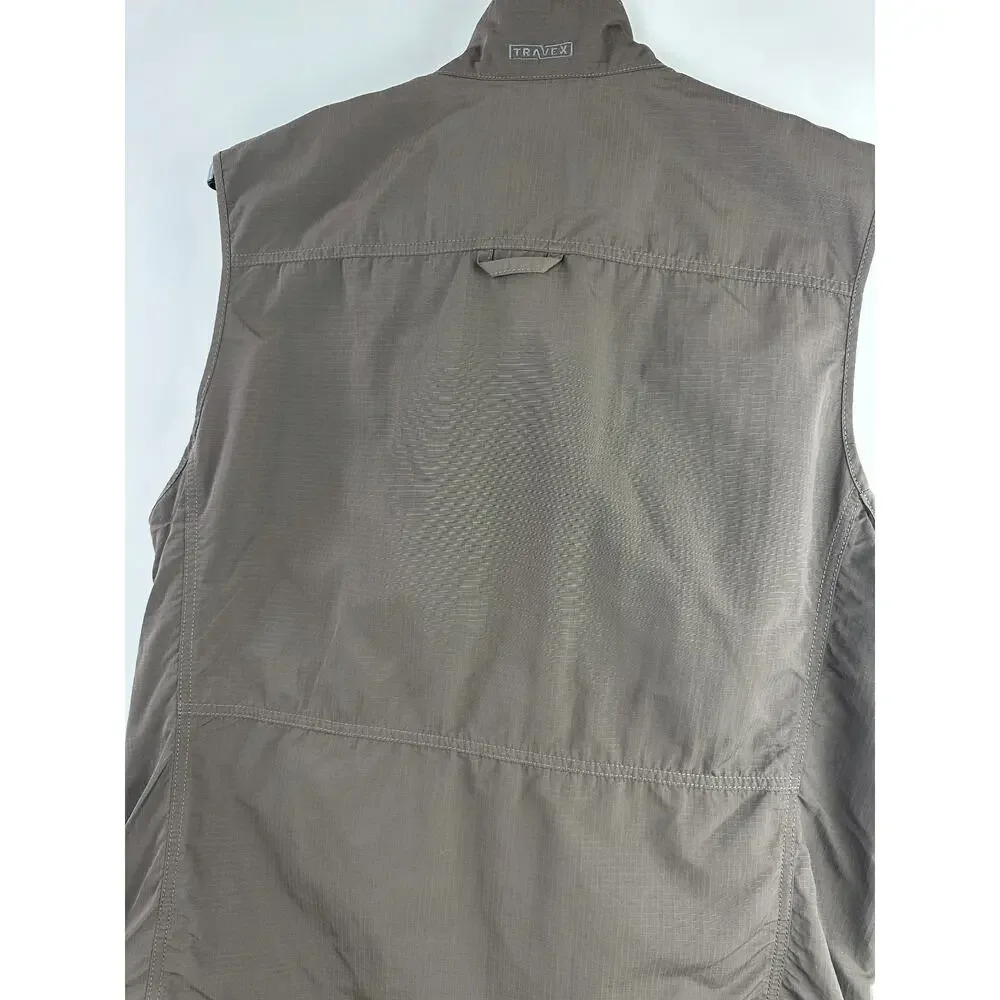 Eddie Bauer Travex Vest Multi Pocket Utility Outdoor Full Zip Ripstop Mens Large - Picture 9 of 12